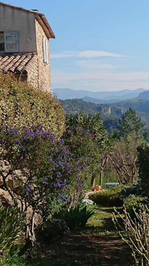 Gite En Cevennes Du Sud, Bergerie Restauree Au Rez De Jardin D'Une Bastide Avec Piscine, Vue Exceptionnelle, Authenticite Et Confort Saint-Laurent-le-Minier المظهر الخارجي الصورة